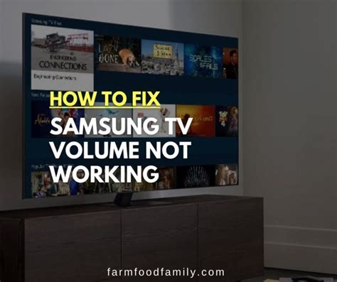 samsung tv volume not going up